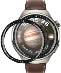 Set 2 Folii de protectie Kwmobile pentru Huawei Watch 4 Pro Transparent/Negru Polimer KWM0000250Q001C 