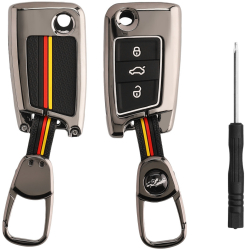 Carcasa Cheie Auto Kwmobile pentru VW 3 Butoane Multicolor Zinc KWM000024XJ001C 