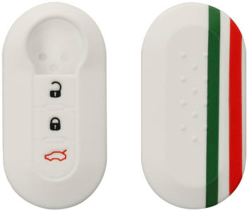 Husa Cheie Auto pentru Fiat / Lanica - 3 Butoane Silicon Multicolor 44440.05 