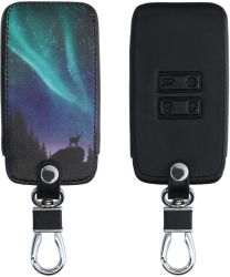 Husa Cheie Auto pentru Renault / Dacia - 4 Butoane - Keyless Go Piele ecologica Multicolor 44637.37 