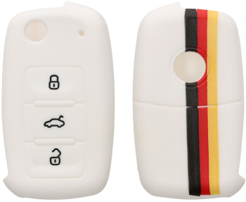 Husa Cheie Auto pentru VW / Skoda / Seat - 3 Butoane Silicon Multicolor 41729.19