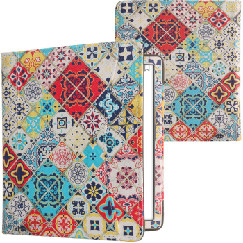 Husa cu buzunar Kwmobile pentru Onyx Boox Leaf 2 Multicolor Piele ecologica KWM000023PT004C 