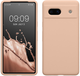 Husa Kwmobile pentru Google Pixel 7a Crem Silicon KWM000019YE043C 