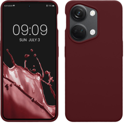 Husa Kwmobile pentru OnePlus Nord 3 5G Rosu inchis Silicon 61766.190 
