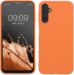 Husa Kwmobile pentru Samsung Galaxy A14 5G Portocaliu Silicon KWM0000195F010C 
