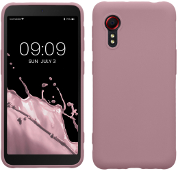 Husa Kwmobile pentru Samsung Galaxy Xcover 5 Roz deschis Silicon KWM000012NV030C 