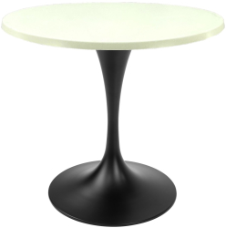 Masa bistro rotunda Raki Uni Art D70xh74cm blat werzalit si picior metalic negru cu baza rotunda 50cm 
