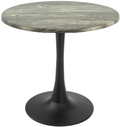 Masa cafenea/bistro rotunda Raki Olp Pine D70xh74cm blat werzalit si picior central metalic negru cu baza rotunda 50cm 