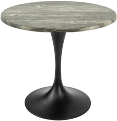 Masa cafenea/bistro rotunda Raki Olp Pine D70xh74cm blat werzalit si picior metalic negru cu baza rotunda 50cm 