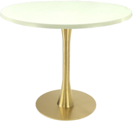 Masa pentru restaurant rotunda Raki Uni Art D80xh74cm blat werzalit si picior metalic auriu cu baza rotunda 45cm 