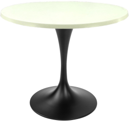 Masa pentru restaurant rotunda Raki Uni Art D80xh74cm blat werzalit si picior metalic negru cu baza rotunda 50cm 
