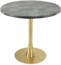 Masa rotunda cafenea Raki Copperfield D70xh74cm interior/exterior blat werzalit si picior metalic auriu cu baza rotunda 45cm 