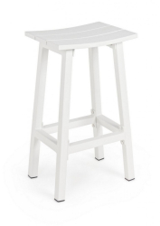Scaun bar aluminiu alb Skipper 41.8x31x71 cm 