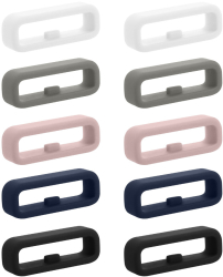 Set 10 Bucle suport pentru curea de 18 mm Multicolor Silicon KWM000024YH001C 