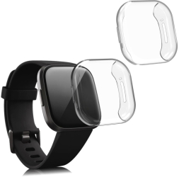 Set 2 Huse pentru Fitbit Versa 3 / Sense Silicon Transparent 53390.01 