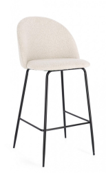 Set 2 scaune bar negru ivoire Carry 51x55x105 cm 