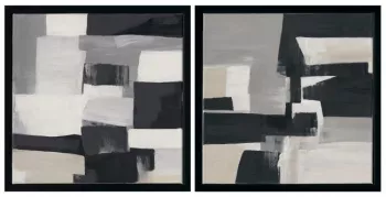 Set 2 tablouri canvas abstract 40x4x40 cm x2 