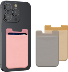 Set 3 Card pocket Kwmobile pentru telefoane Multicolor Lycra KWM000020KB003C
