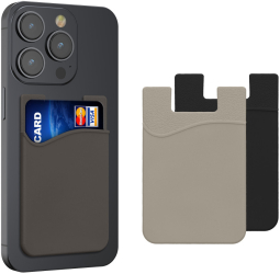 Set 3 Card pocket Kwmobile pentru telefoane Multicolor Silicon KWM000010CX011C