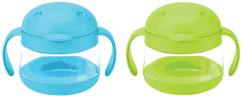 Set cani pentru gustare Ubbi bleu si verde 
