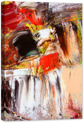 Tablou canvas luminescent luminos in intuneric GlowforHome Dualv-View rama lemn fosforescent Lucrare desen Abstract Textura multicolor