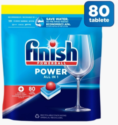 Detergent Capsule Pentru Masina de Spalat Vase Finish Power All in 1 80 bucati