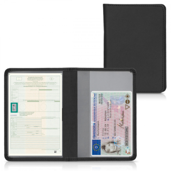 Husa pentru documente auto Kwmobile Negru Piele ecologica 50103.01 