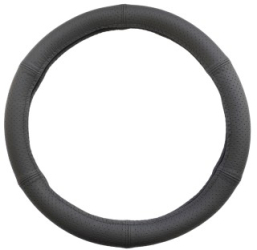 Husa Volan Din Piele Naturala Perforata Negru 39-41 cm 