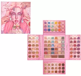 Paleta de Farduri Kevin&Coco 105 Culori Stil Pliabil Conturing si Iluminator incluse Dreptunghiulara Fara Sulfati Pudra Compacta 18.7 x 