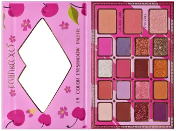 Paleta de Machiaj KEVIN & COCO Cherry Blossom. Fard de Pleoape 19 culori 19.2 x 12.8 x 1.4 cm 