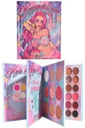 Paleta farduri Kevin&Coco 69 nuante blush iluminator conturing deschidere tip carte 18.6 x 16.5 cm 97 g multicolor 