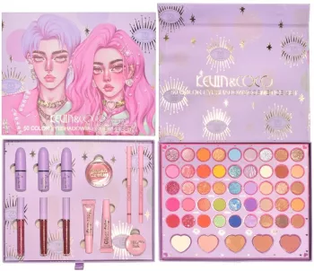 Set 13 Produse de Machiaj KEVIN & COCO Moonlight 50 culori 29 x 23 cm 