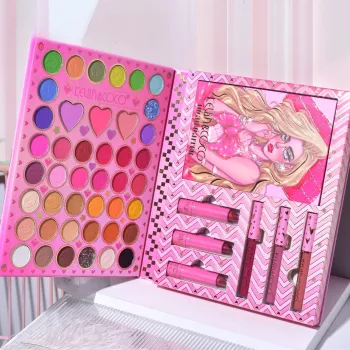 Set 8 Produse de Machiaj KEVIN & COCO Butterfly Dream Girl 49 de culori 24.7 x 19.7 x 2.7 cm 