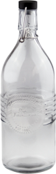 Sticla cu dop ermetic negru RAKI OLD FASHIONED 1000ml din sticla 