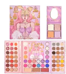Trusa de Machiaj KEVIN & COCO Easter Style Pink 69 culori 20 x 22.5 cm 