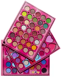 Trusa de Machiaj KEVIN & COCO Mean Girl Rose Fard de Pleoape Iluminator Blush Cremos 97 culori 21 x 15.7 x 2.4 cm 