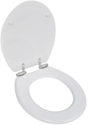 vidaXL Capace WC cu inchidere silentioasa 2 buc alb MDF 