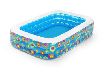 Bestway Piscina gonflabila pentru copii albastru 229x152x56 cm