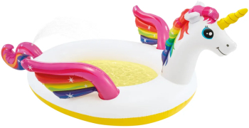 Intex Piscina cu pulverizare Unicorn 272x193x104 cm 
