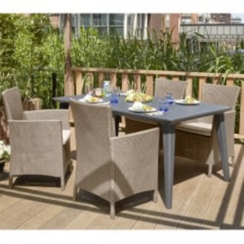 Keter Scaun pentru gradina Iowa cappuccino 215519 2x408945