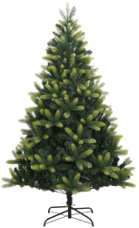 vidaXL Brad de Craciun artificial cu suport si balamale 240 cm 