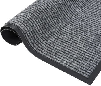 vidaXL Covoras de usa gri cu dungi 80x120 cm