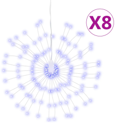 vidaXL Lumina stelara de Craciun 140 LED-uri 8 buc. albastru 17 cm 