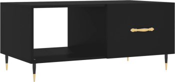 vidaXL Masuta de cafea negru 90x50x40 cm lemn prelucrat 