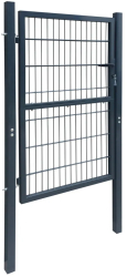 vidaXL Poarta de gard antracit 106x248 cm otel 