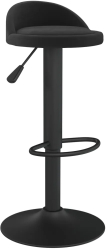 vidaXL Scaun de bar negru catifea