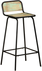 vidaXL Scaune de bar 4 buc. lemn masiv reciclat 