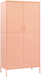 vidaXL Sifonier roz 90x50x180 cm otel 