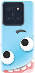 Husa din silicon compatibila cu Xiaomi 14 PRO - model Cute Blue 