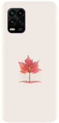 Husa din silicon compatibila cu Xiaomi Mi 10 Lite - model Autumn Tree Leaf 